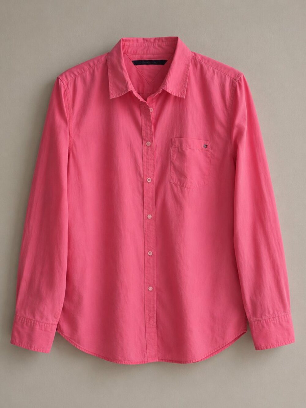 Tommy Hilfiger Pink 100% Cotton Button Front Shirt